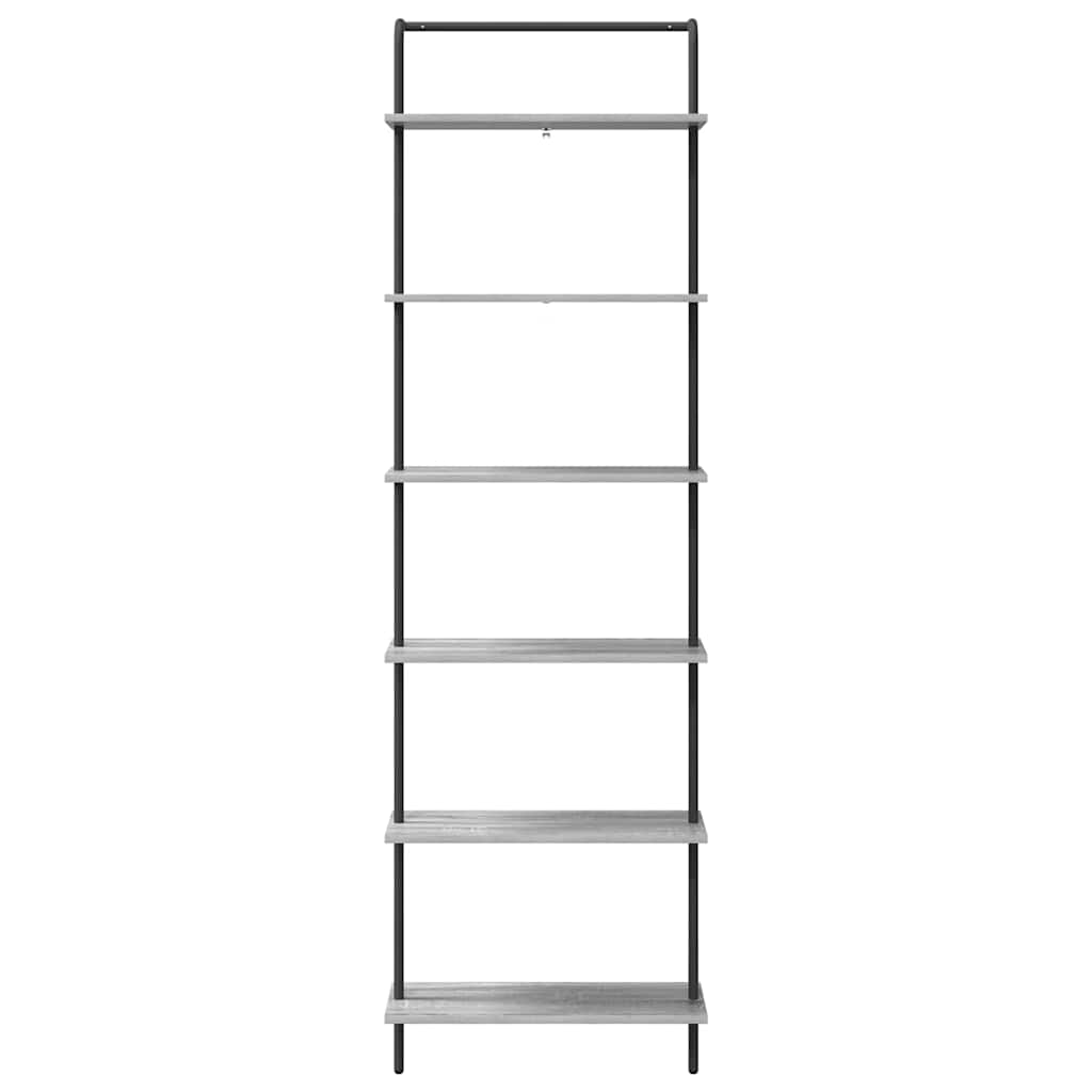 Libreria Grigio Sonoma 60 x 24 x 203 cm Legno multistrato