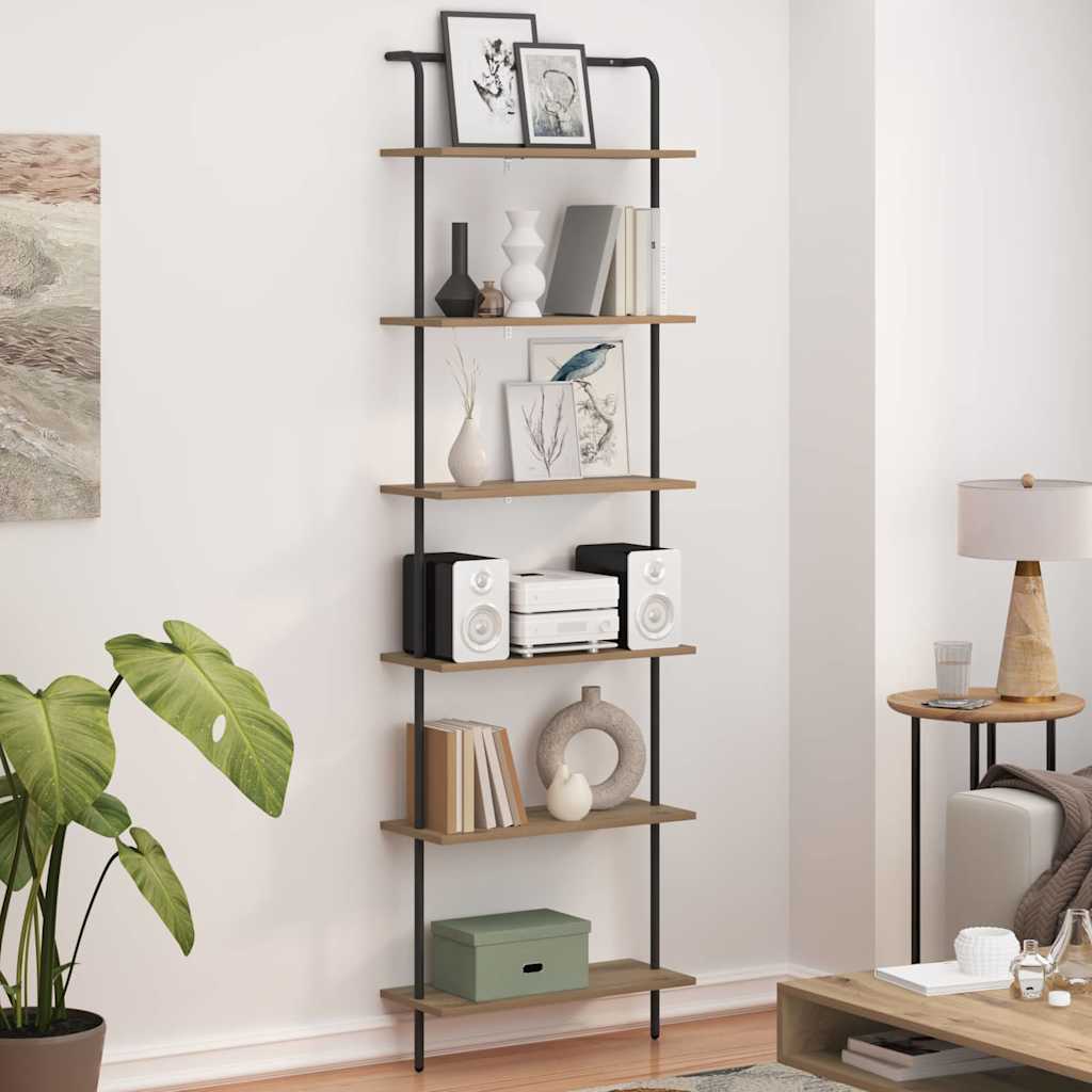 Libreria Rovere artigianale 60 x 24 x 203 cm Legno multistrato