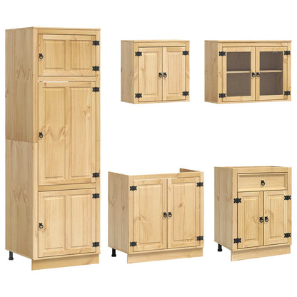 Armadietto con cassetto con porta 9 pcs Miele Pino massello