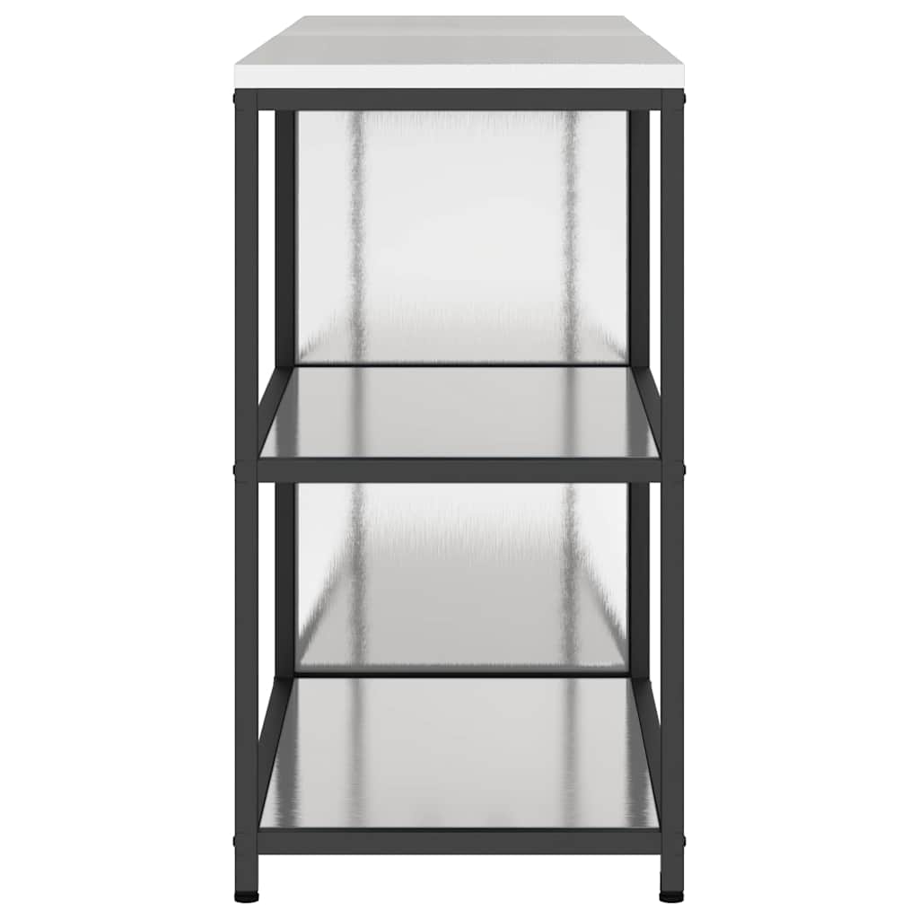 Set di Stoccaggio per Cucina 2 pcs Argento 180 x 50 x 92 cm