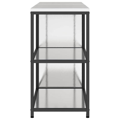 Set di Stoccaggio per Cucina 2 pcs Argento 180 x 50 x 92 cm