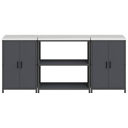 Set di Stoccaggio per Cucina HATTEM 3 pcs Antracite | homemem39