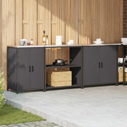 Set di Stoccaggio per Cucina Altro 3 pcs Nero 240 x 50 x 92 cm