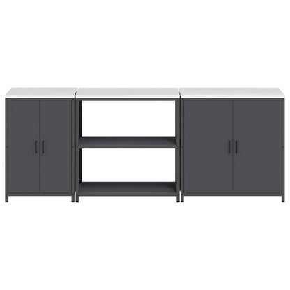 Set di Stoccaggio per Cucina HATTEM 3 pcs Antracite | homemem39