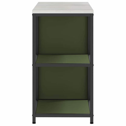 Set di Stoccaggio per Cucina con lo scaffale 2 pcs Verde oliva