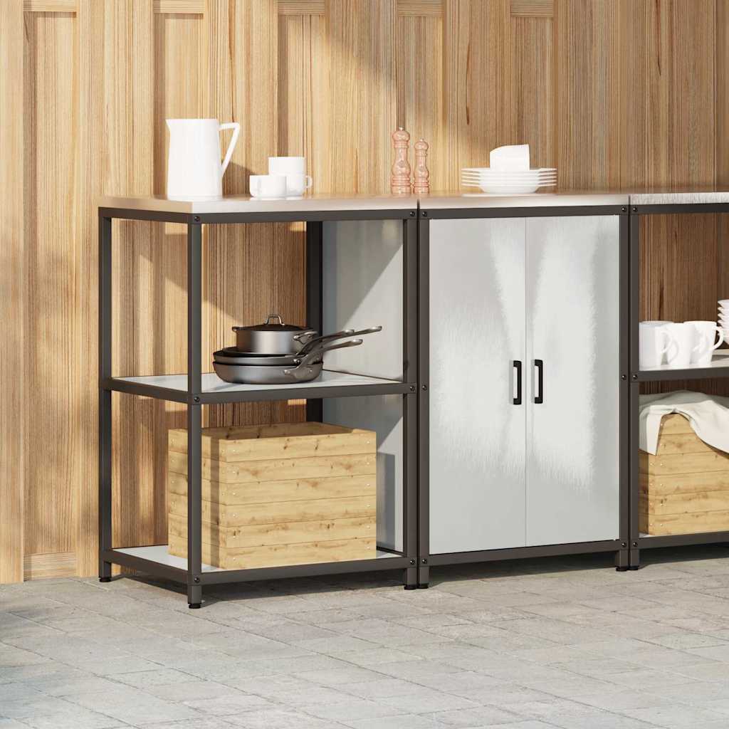 Set di Stoccaggio per Cucina 2 pcs Argento Acciaio inossidabile