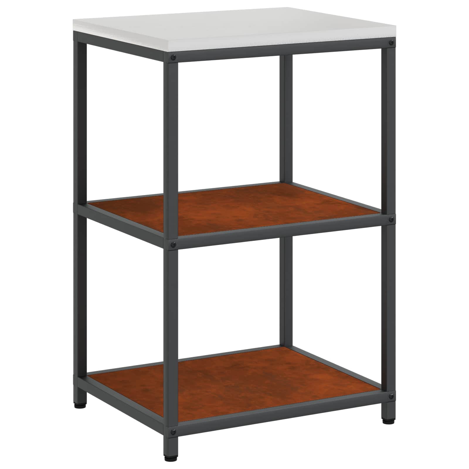 Set di Stoccaggio per Cucina con lo scaffale 2 pcs Ruggine | homemem39
