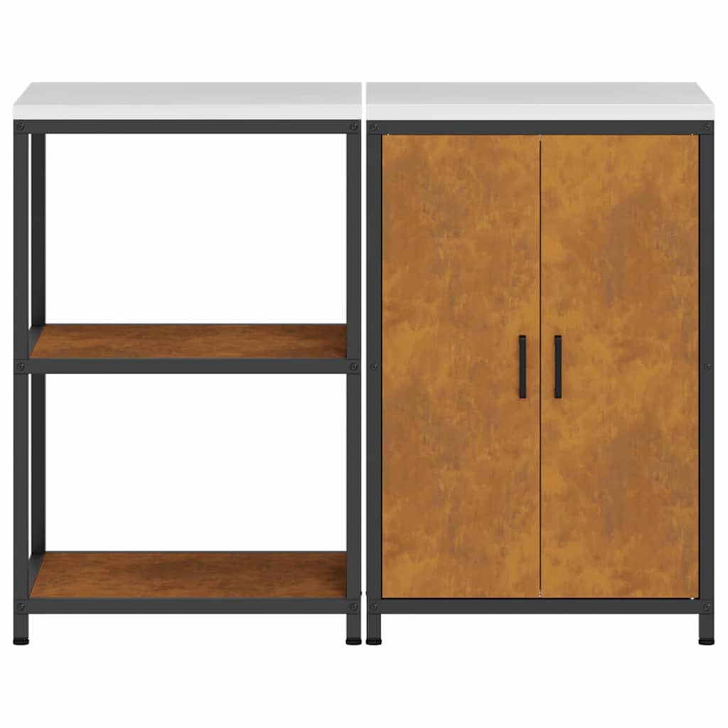Set di Stoccaggio per Cucina 2 pcs Ruggine acciaio corten