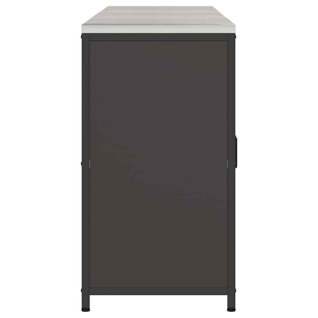 Set di Stoccaggio per Cucina 3 pcs Nero 180 x 50 x 92 cm