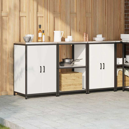 Set di Stoccaggio per Cucina 3 pcs Bianco 180 x 50 x 92 cm