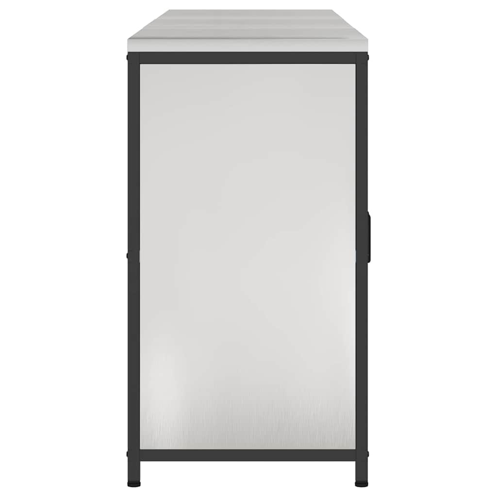 Set di Stoccaggio per Cucina 3 pcs Argento 180 x 50 x 92 cm