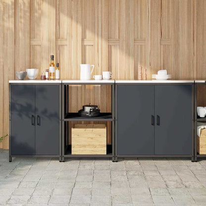 Set di Stoccaggio per Cucina 3 pcs Antracite 210 x 50 x 92 cm