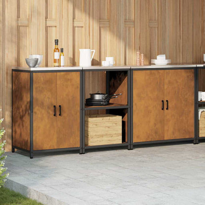 Set di Stoccaggio per Cucina 3 pcs Ruggine 210 x 50 x 92 cm