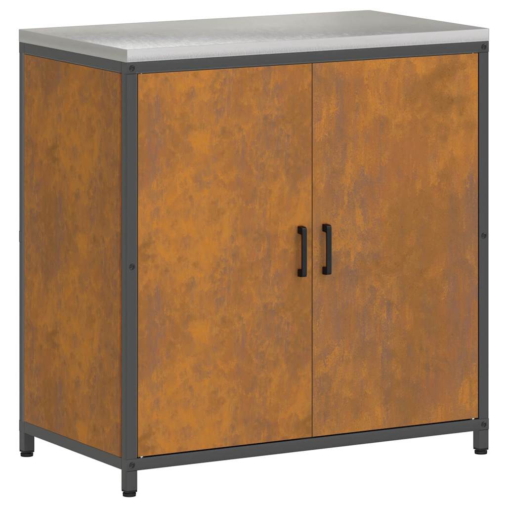 Set di Stoccaggio per Cucina 3 pcs Ruggine 210 x 50 x 92 cm