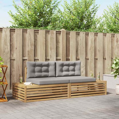 Set di divani da esterno Bianco 230,5 x 83 x 73 cm Poliestere | homemem39