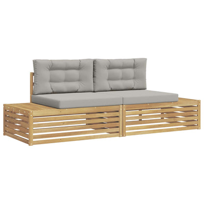 Set di divani da esterno Bianco 230,5 x 83 x 73 cm Poliestere | homemem39