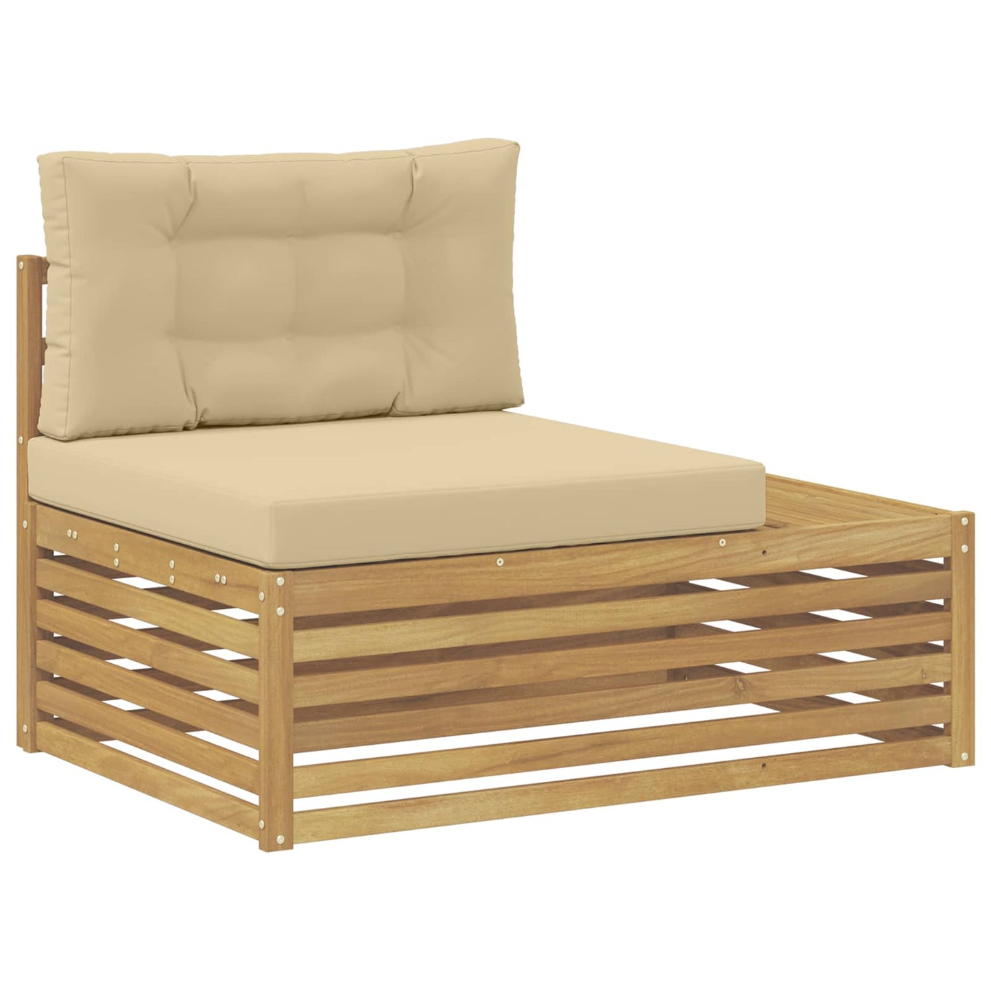 Set di divani da esterno Bianco 230,5 x 83 x 73 cm Poliestere | homemem39