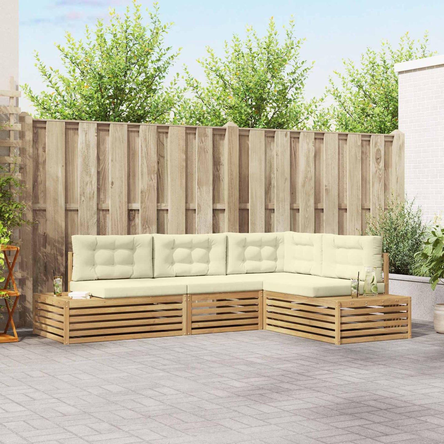 Set divani 5 Pezzo 277,5 x 198,5 x 73 cm | homemem39