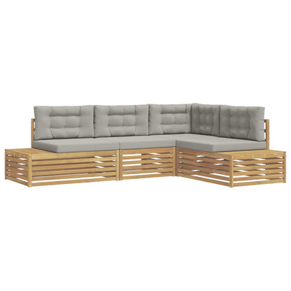 4 Pezzo Set di divani da esterno Poliestere Bianco | homemem39