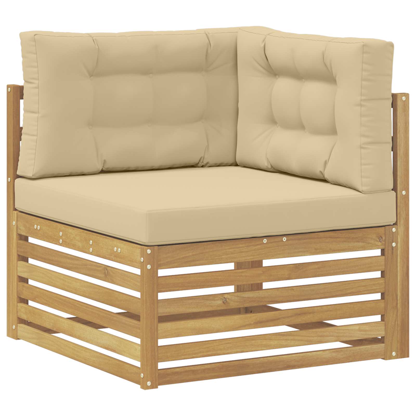 4 Pezzo Set di divani da esterno Poliestere Bianco | homemem39