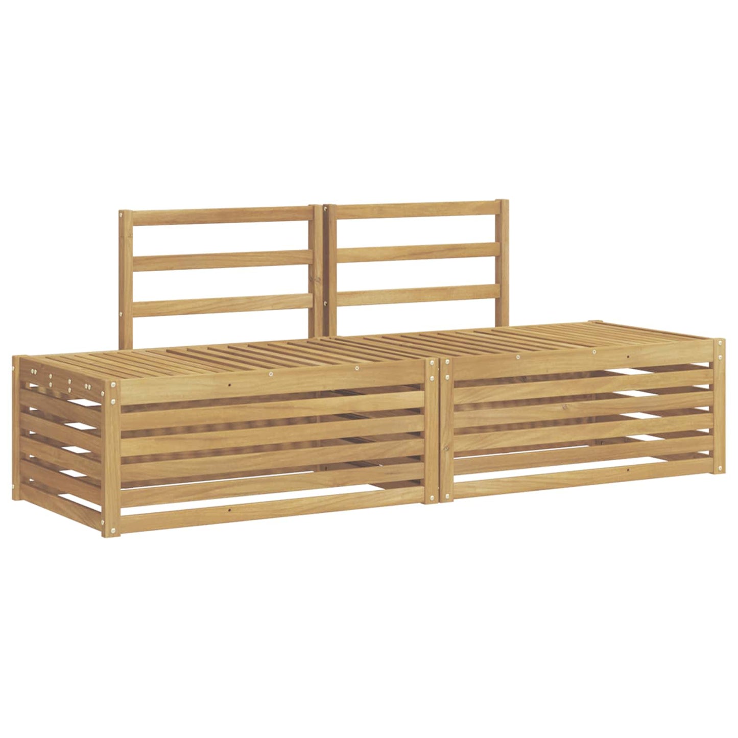 Set di divani da esterno 3 Pezzo Bianco 182,5 x 63 x 73 cm | homemem39