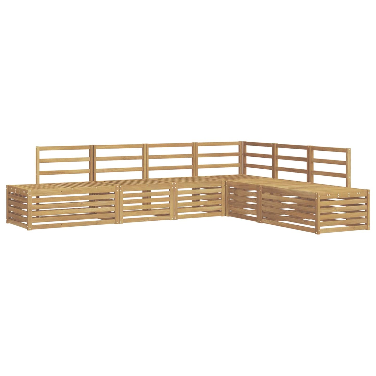 Set di divani da esterno 6 Pezzo Bianco | homemem39