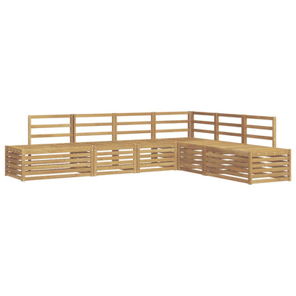 Set di divani da esterno 6 Pezzo Bianco | homemem39