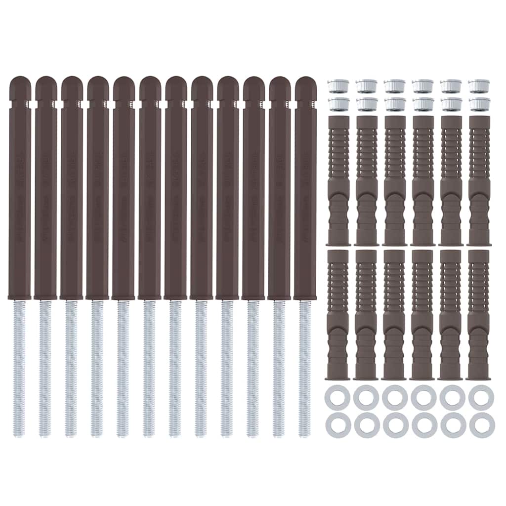 Supporti per Mensole Flottanti 12 pcs Beige Ø12 x 190 mm | homemem39