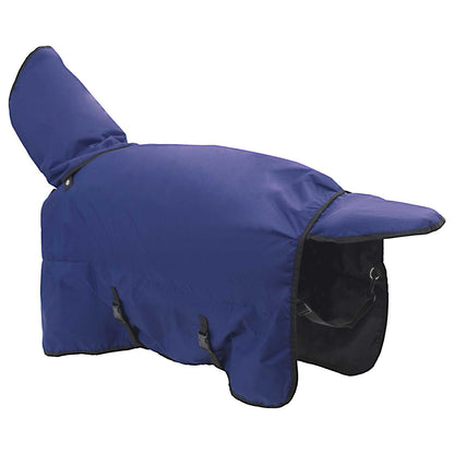Coperta per Cavalli Verde Scuro e Nero 75 cm Poliestere