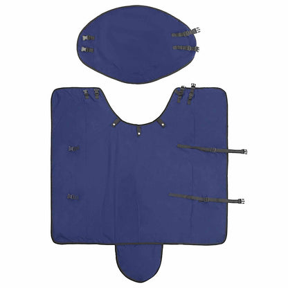 Coperta per Cavalli Verde Scuro e Nero 155 cm Poliestere | homemem39