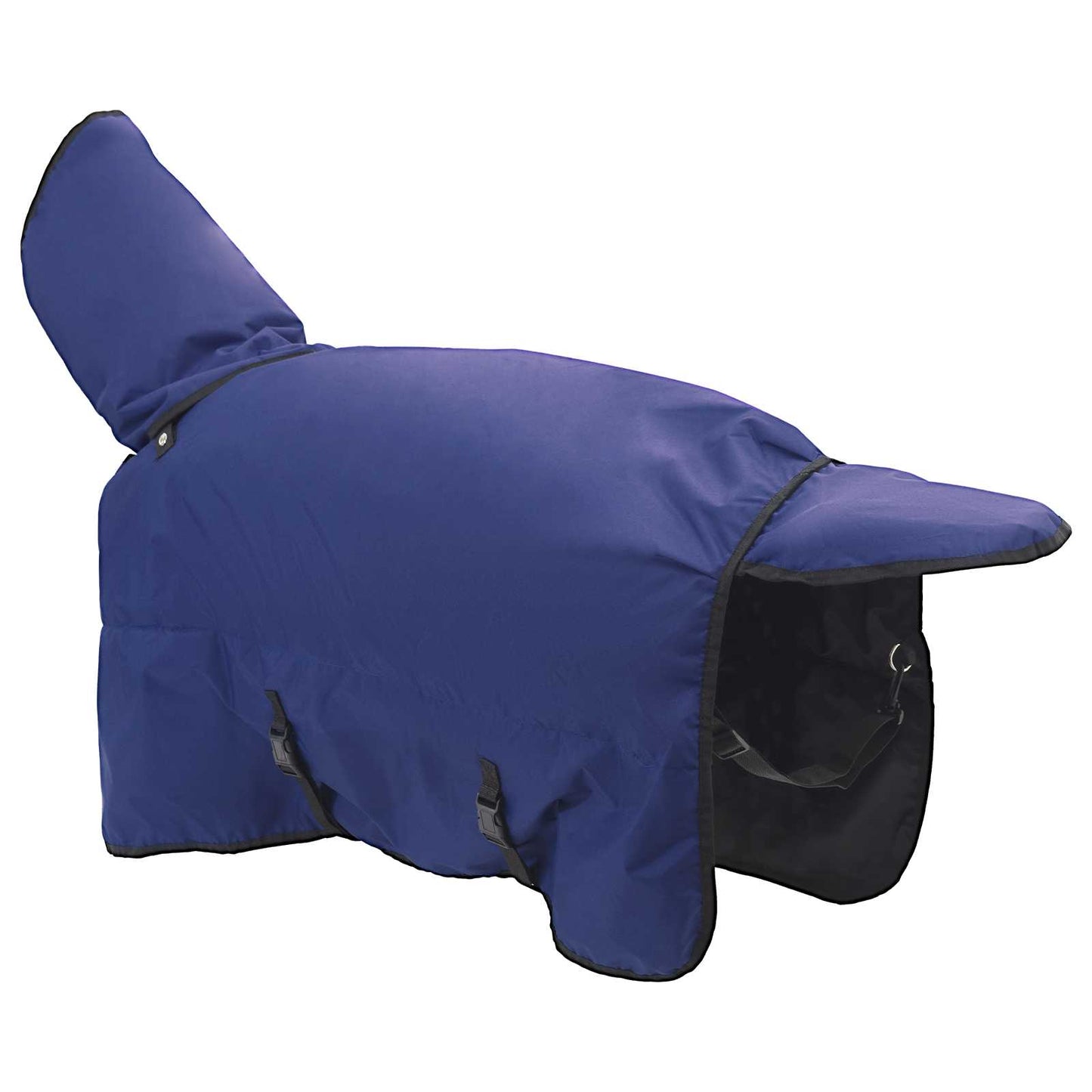 Coperta per Cavalli Verde Scuro e Nero 165 cm Poliestere
