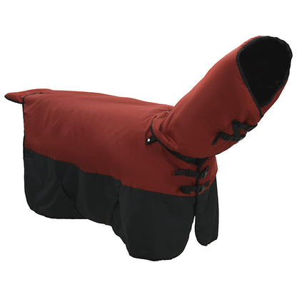 Coperta per Cavalli Verde Scuro e Nero 85 cm Poliestere