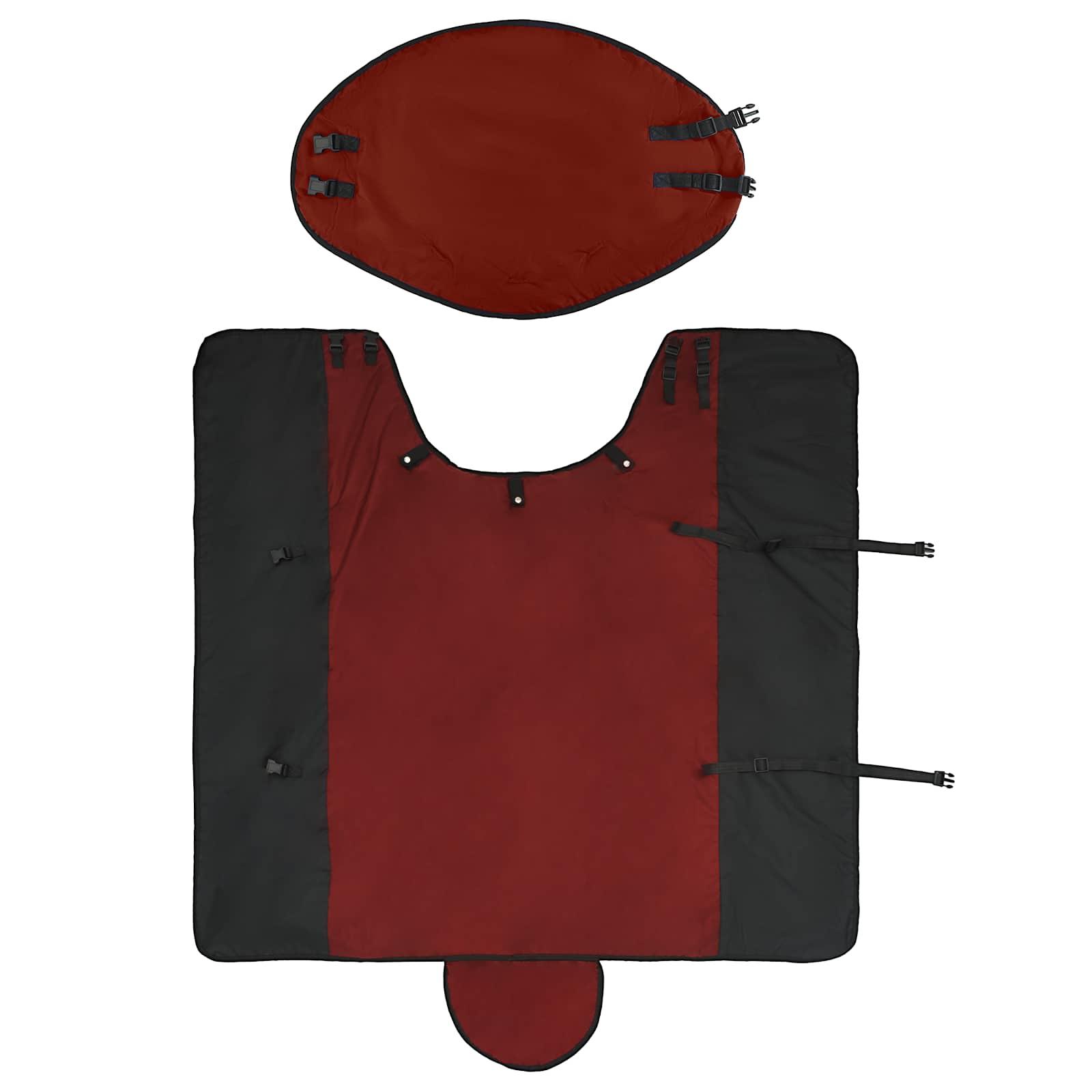 Coperta per Cavalli Verde Scuro e Nero 125 cm Poliestere | homemem39