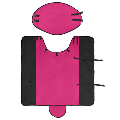 Coperta per Cavalli Rosa e Nero 125 cm Poliestere | homemem39