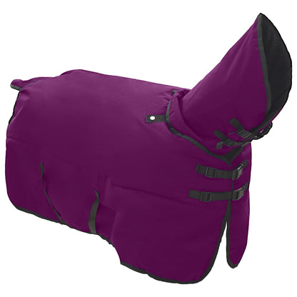 Coperta per Cavalli Verde Scuro e Nero 85 cm Poliestere