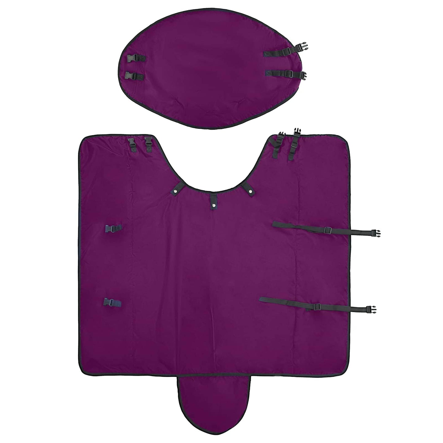 Coperta per Cavalli Verde Scuro e Nero 85 cm Poliestere | homemem39