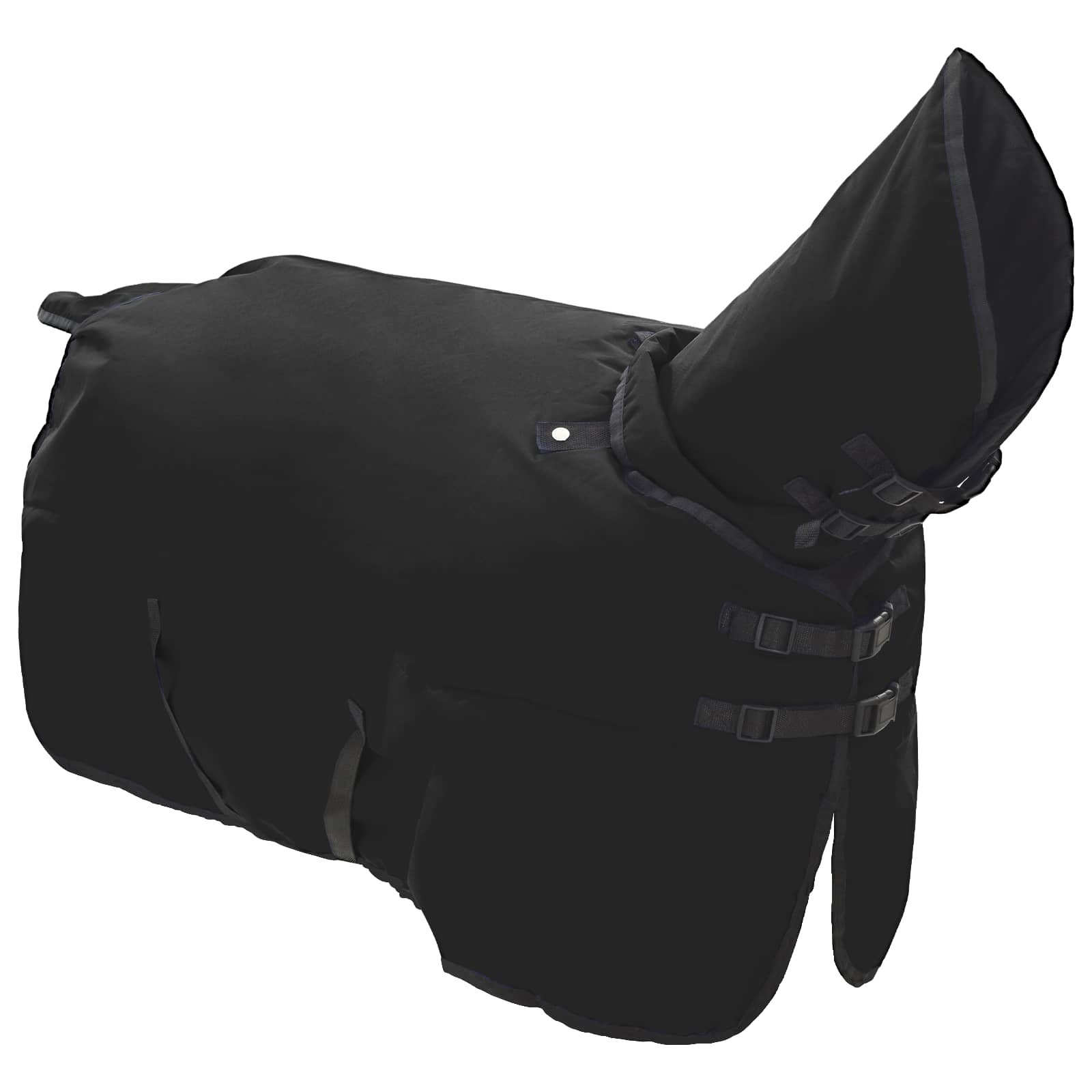 Coperta per Cavalli Verde Scuro e Nero 115 cm Poliestere | homemem39