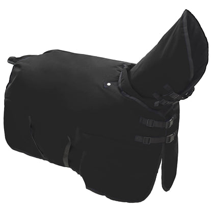 Coperta per Cavalli Verde Scuro e Nero 155 cm Poliestere | homemem39