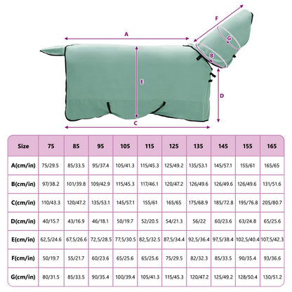 Coperta per Cavalli Verde speciale 145 cm Poliestere | homemem39