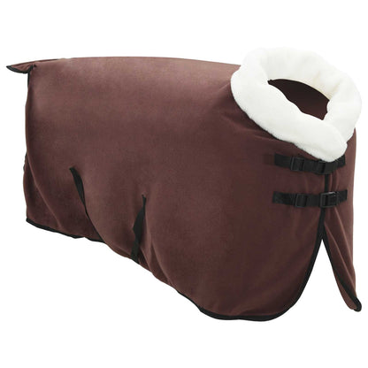 Coperta per Cavalli Marrone Scuro Completo 95 cm Felpa in pile | homemem39