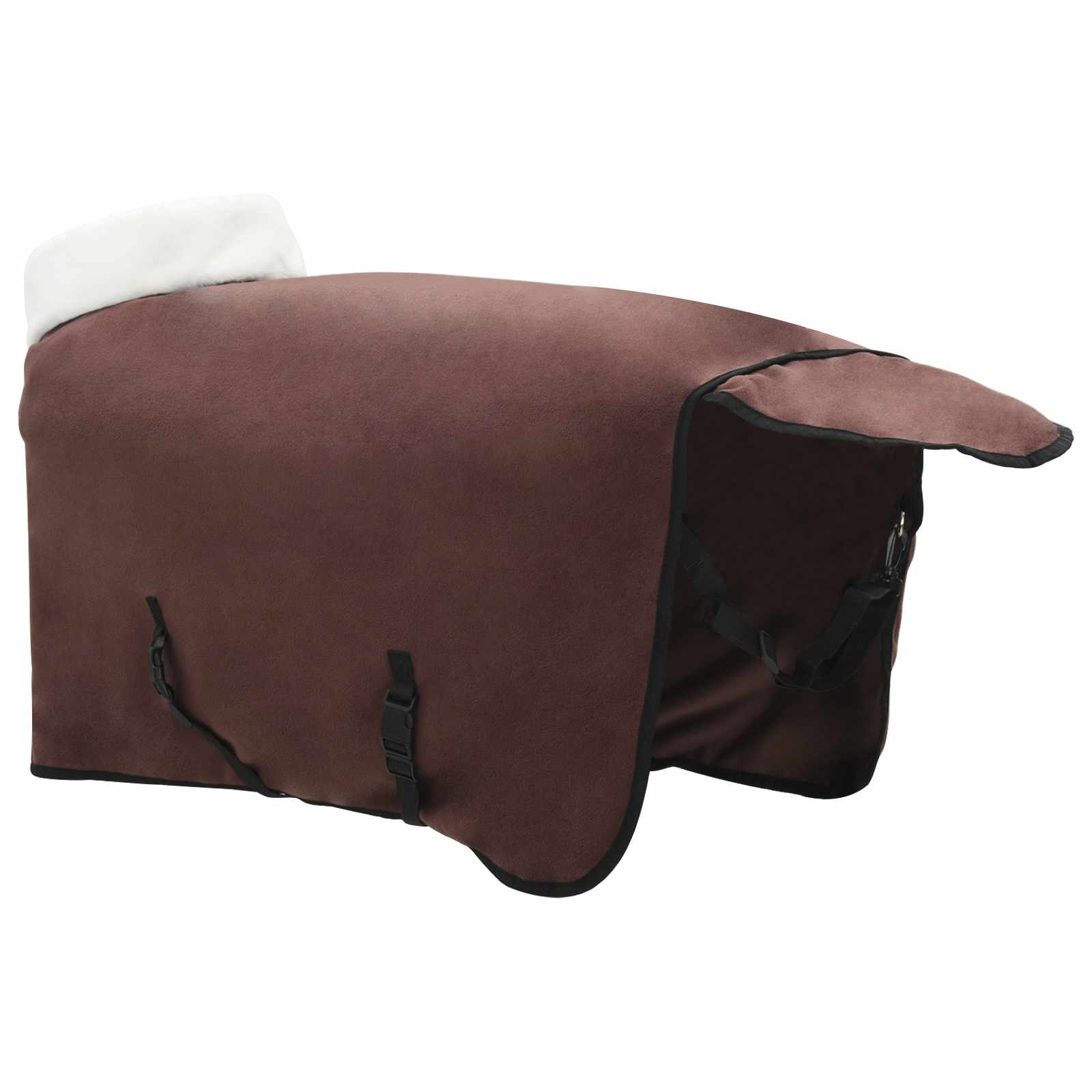 Coperta per Cavalli Marrone Scuro Completo 95 cm Felpa in pile | homemem39