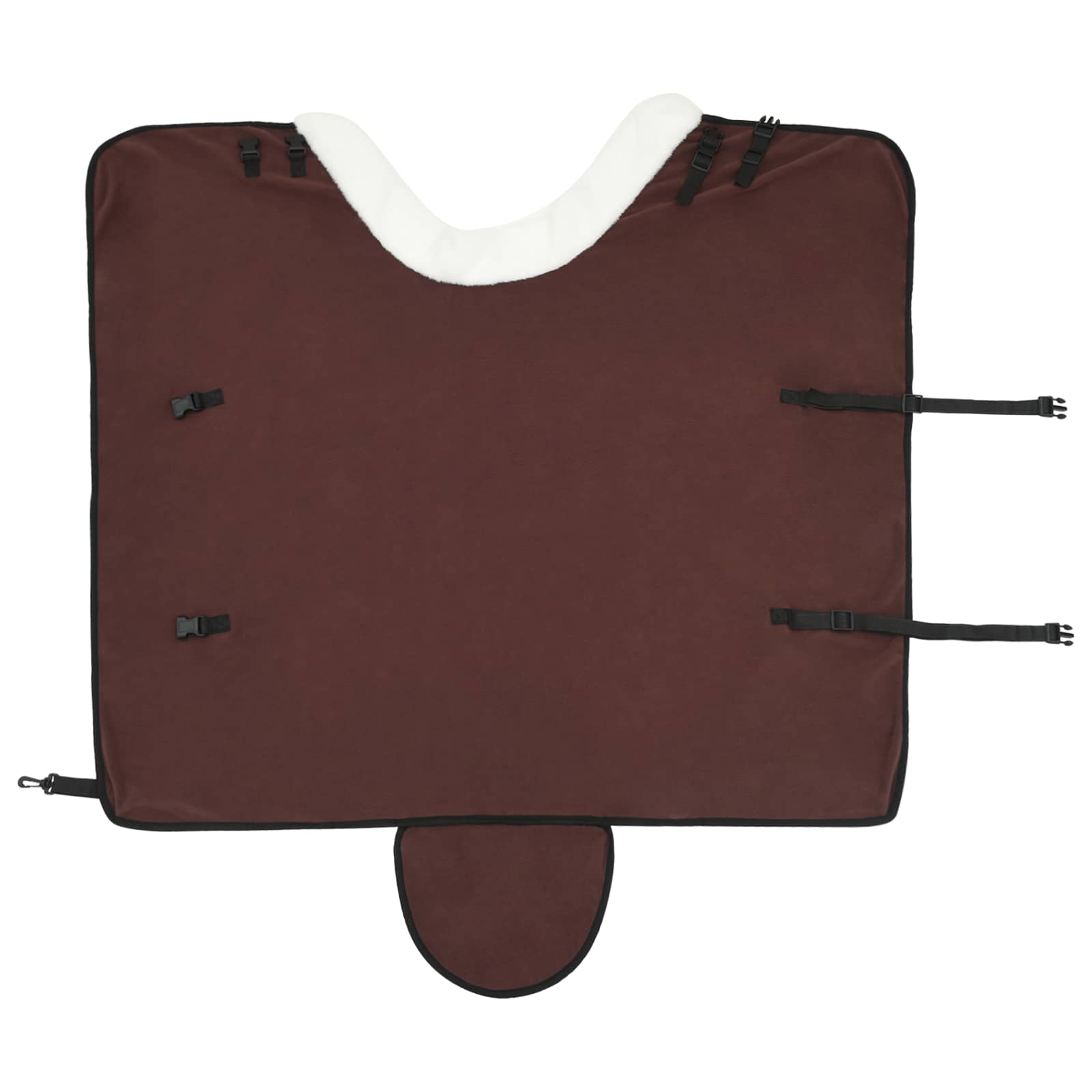Coperta per Cavalli Marrone Scuro Completo 95 cm Felpa in pile | homemem39