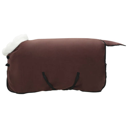 Coperta per Cavalli Marrone Scuro Completo 115 cm Felpa in pile | homemem39
