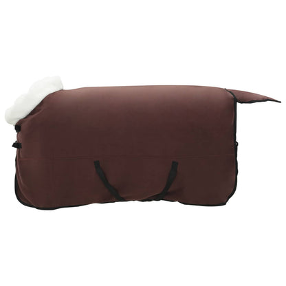 Coperta per Cavalli Marrone Scuro Completo 125 cm Felpa in pile | homemem39