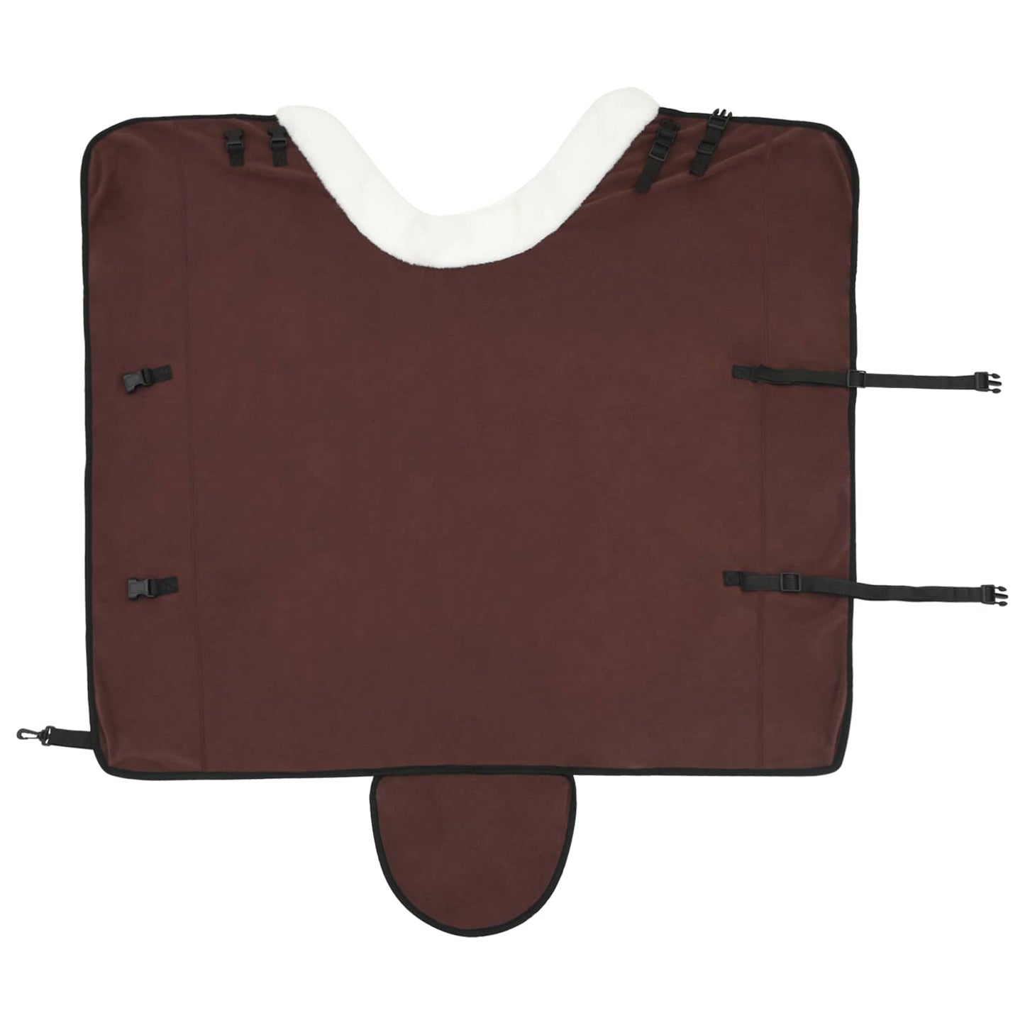 Coperta per Cavalli Marrone Scuro Completo 125 cm Felpa in pile | homemem39