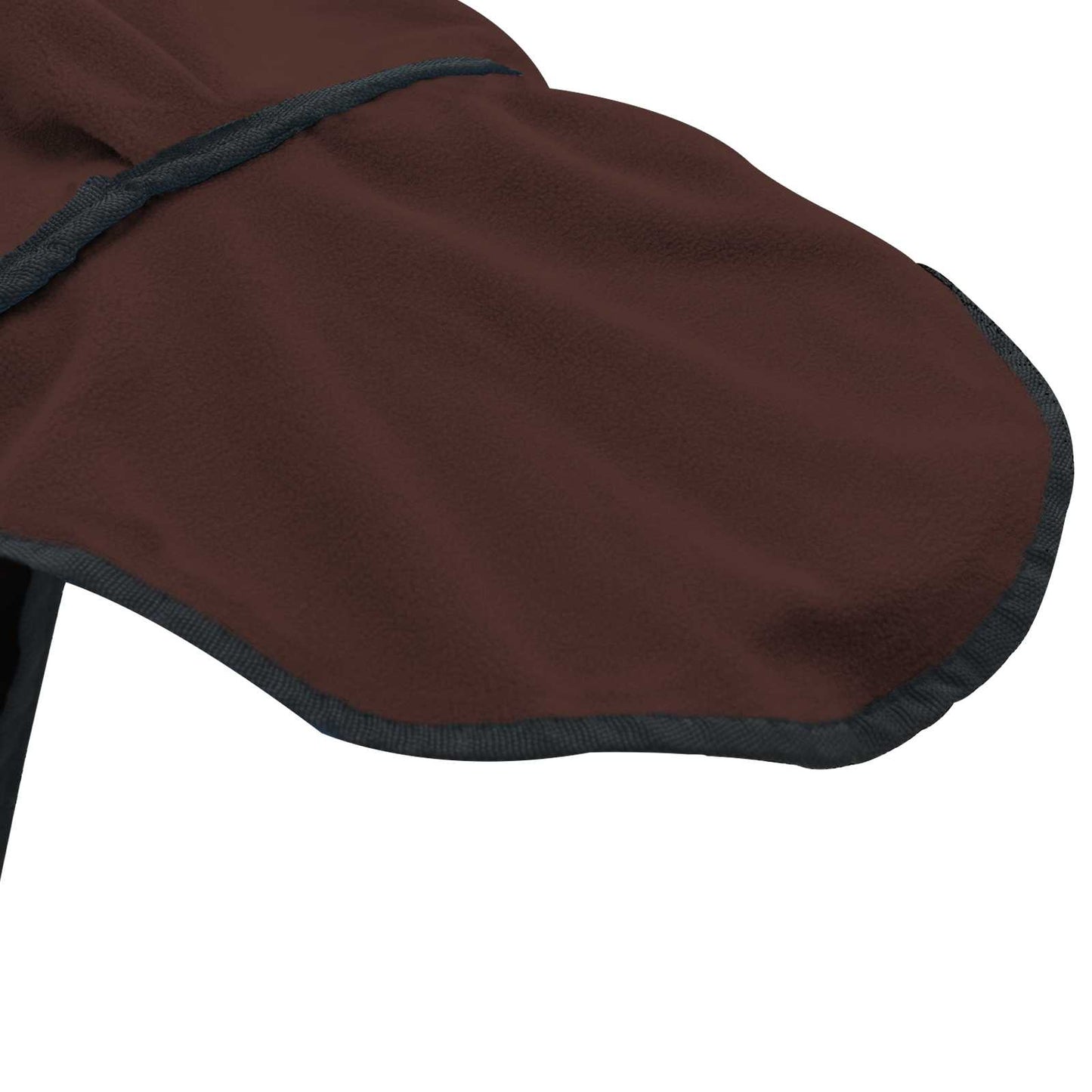 Coperta per Cavalli Marrone Scuro Completo 145 cm Felpa in pile