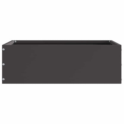 Bordura per Prato 6 pcs Nero 40 x 40 x 13 cm Acciaio