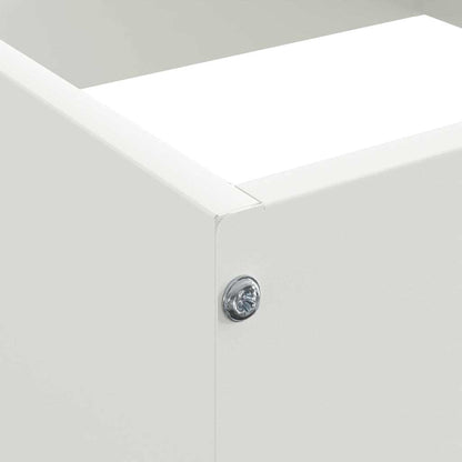 Bordura per Prato Bianco 40 x 40 x 13 cm Acciaio