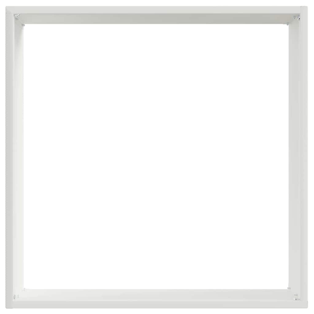 Bordura per Prato Bianco 40 x 40 x 13 cm Acciaio