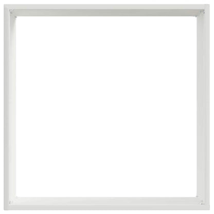 Bordura per Prato 6 pcs Bianco 40 x 40 x 13 cm Acciaio